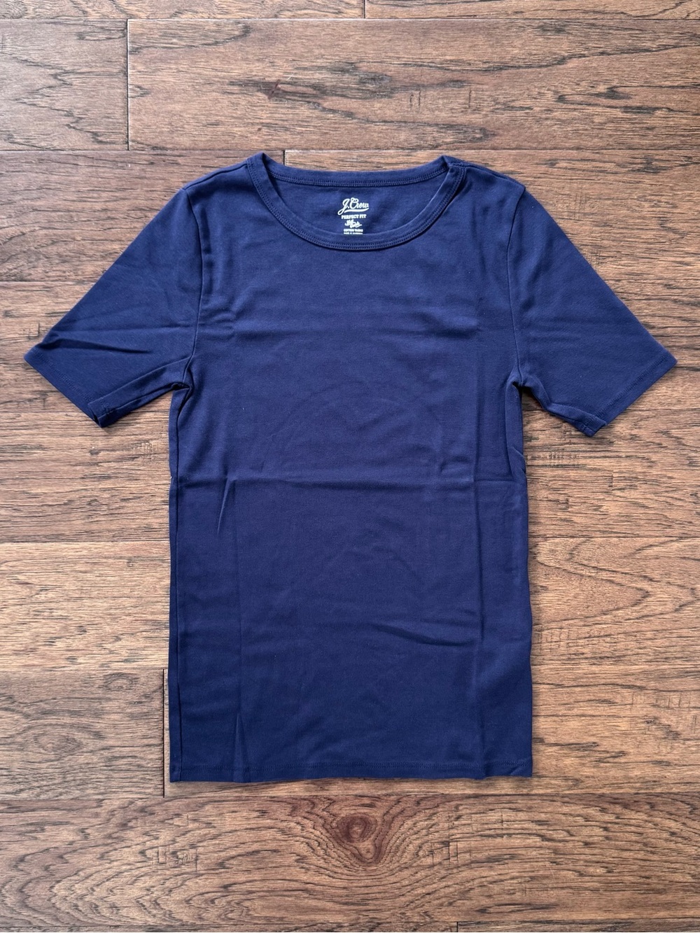 NWOT J. Crew Slim Perfect Fit Tee Navy Blue Size Small